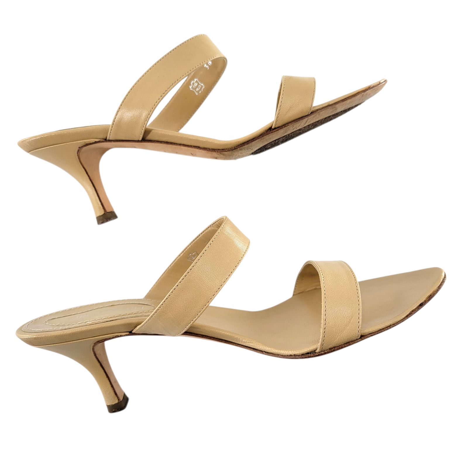 BRUNOMAGLI ベージュ ミュール BRUNOMAGLI ブルーノマリ ミュール サンダル ベージュ オープン