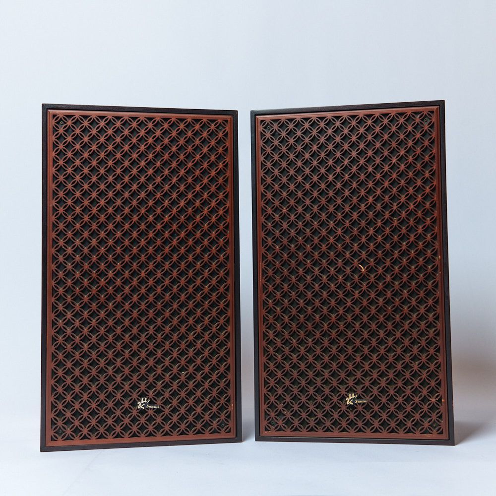 動作品】SANSUI SP-XII 1972年製 山水 七宝組子 3way スピーカー