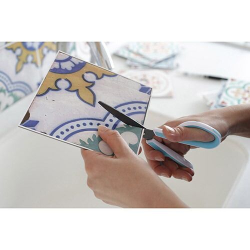  まとめ ニトムズ タイルステッカー レッド M 4005 × その他 のり