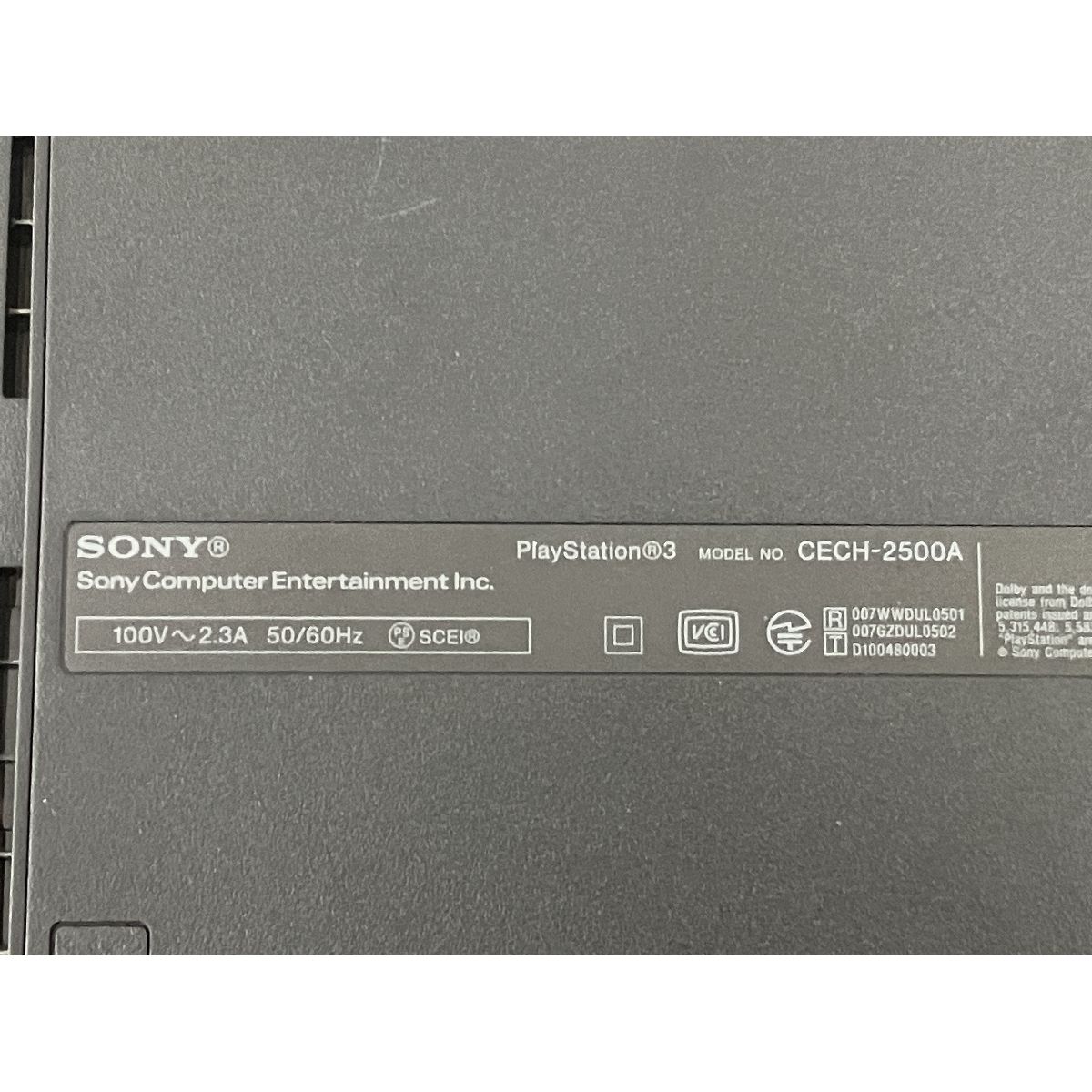 SONY PlayStation3 CECH-2500A PS3 プレステ3 ソニー ゲーム機
