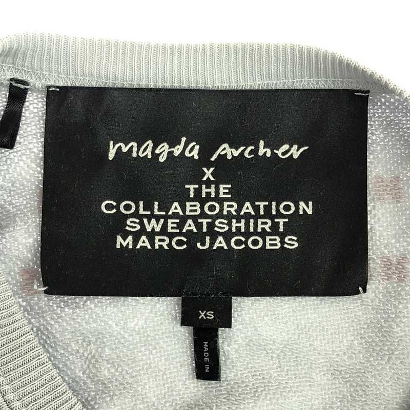 MARC JACOBS - MARC JACOBS / マークジェイコブス | ×Magda Archer プリント トレーナー | XS | ライトブルー | レディース MARC JACOBS / マークジェイコブス | ×Magda Archer プリント