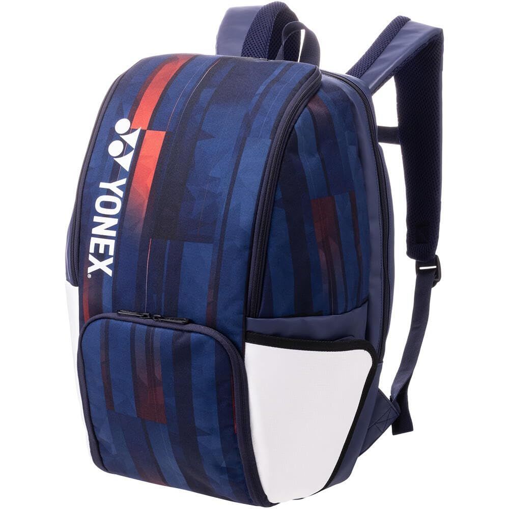 バッグパック(ラケット2本収納) [YONEX] テニス バドミントン リュック バッグパック ラケット2本収納 ホワイト/ネイビー/レッド