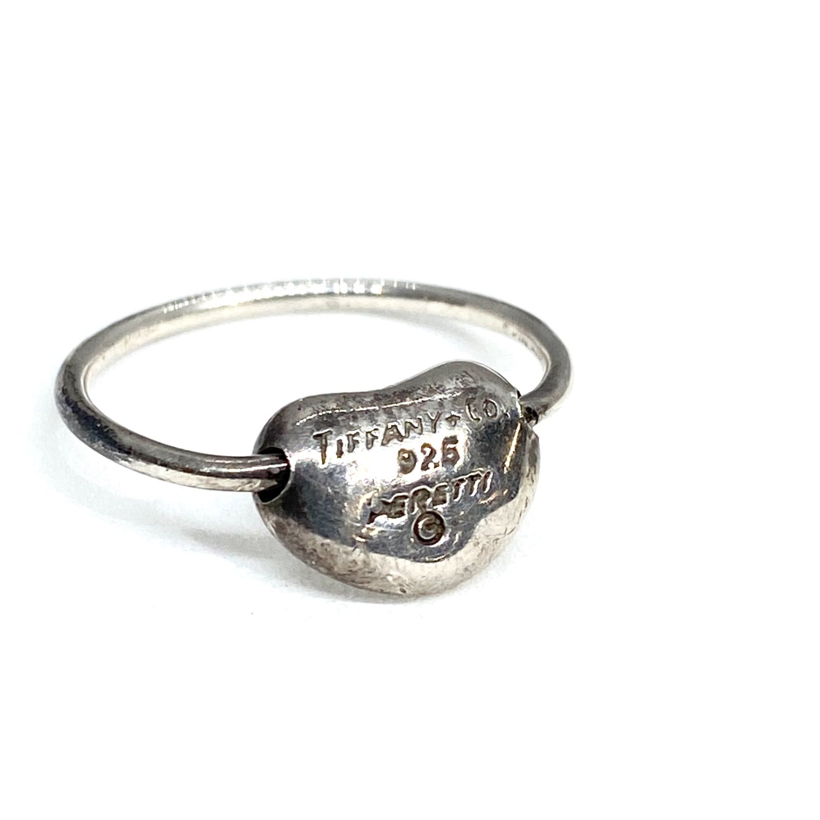 美品 Tiffany&Co.ティファニー ビーン シルバー リング 指輪 10号 TIFFANY&Co. ティファニー ビーンリング silver925 10号
