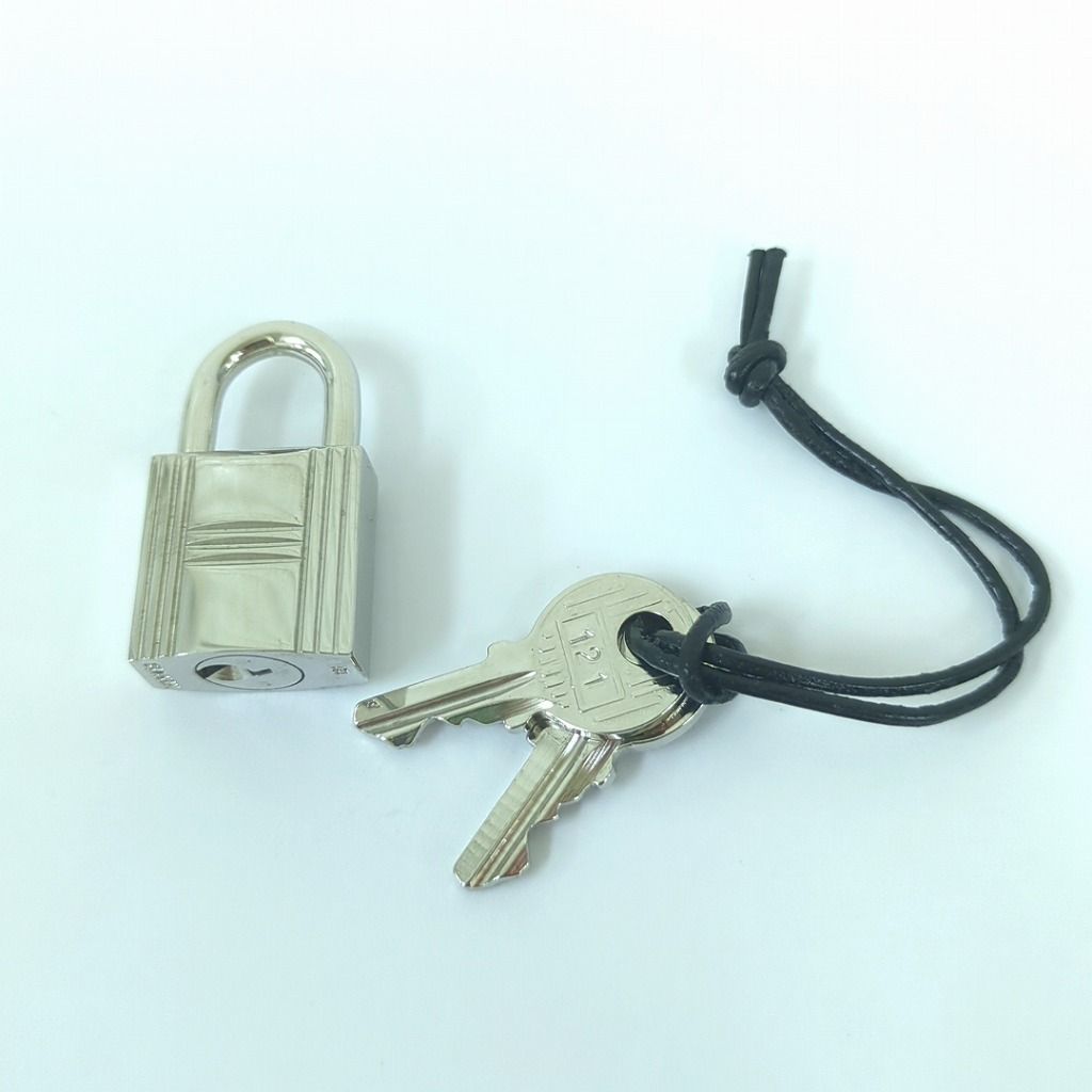 HERMES エルメス シルバー カデナ 南京錠 パドロック 鍵 No.121
