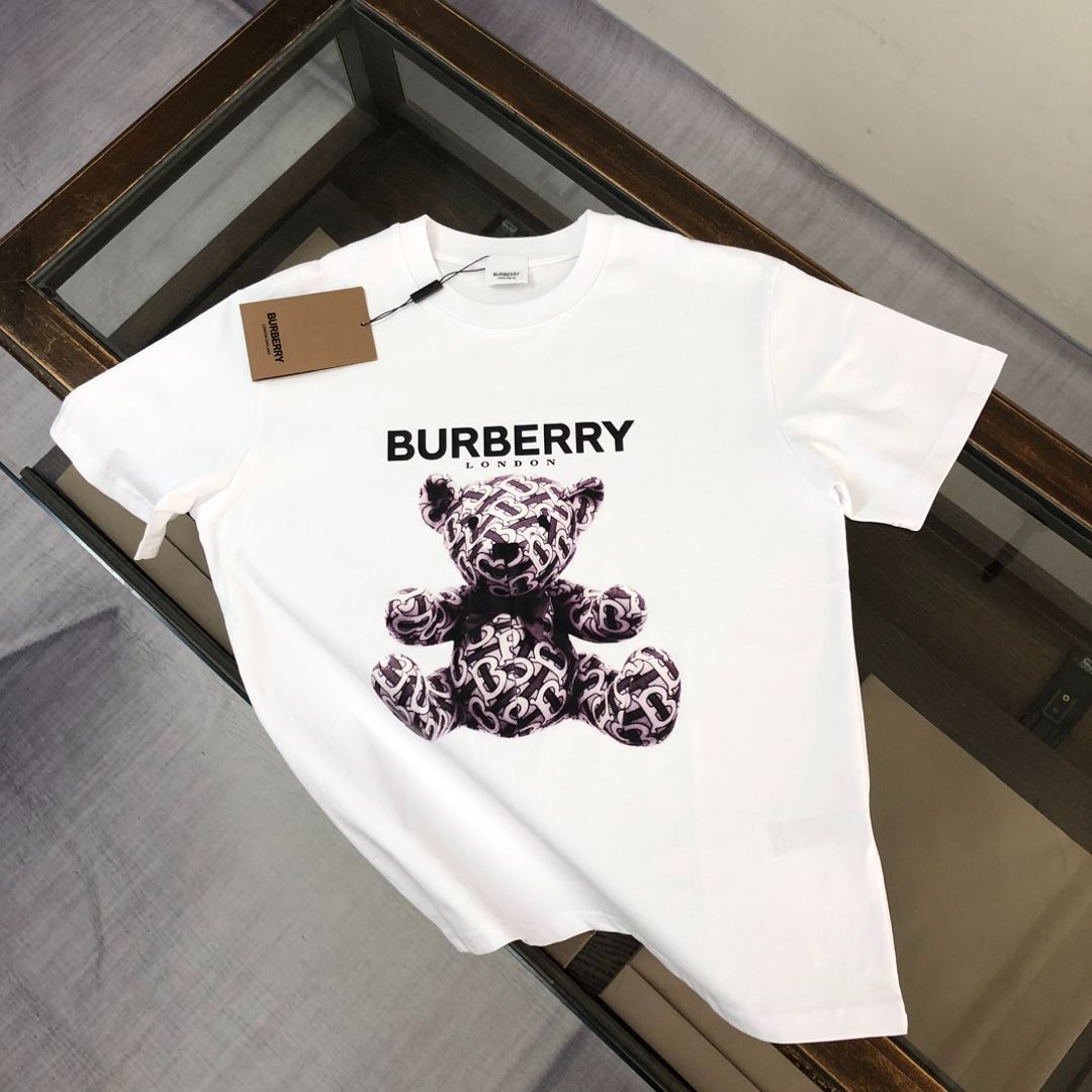 Burberry 春夏 小熊プリントTシャツ -MM輸入