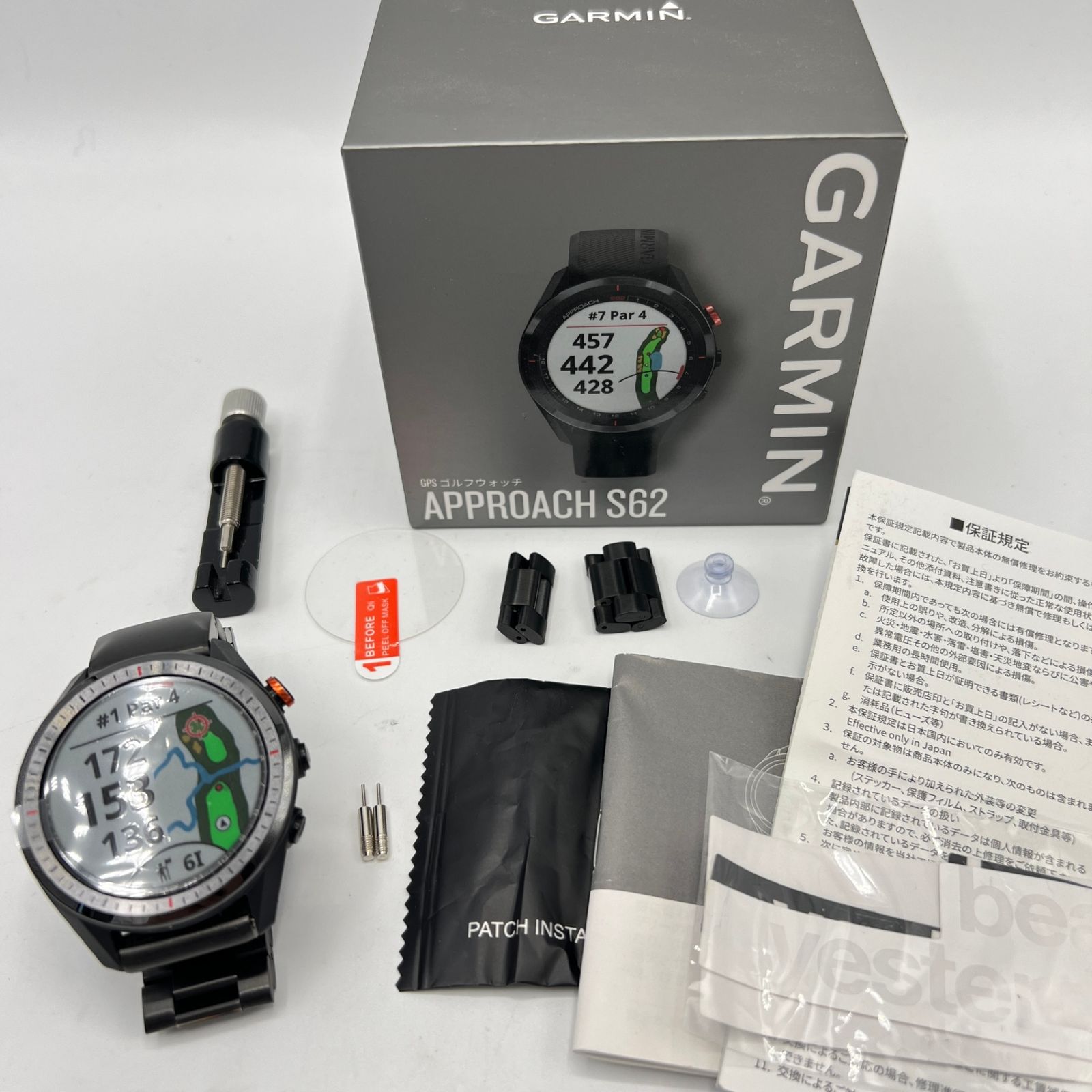 GARMIN Approach S62 Black 010-02200-20 ゴルフナビ スマートウォッチ アプローチ ガーミン 本体