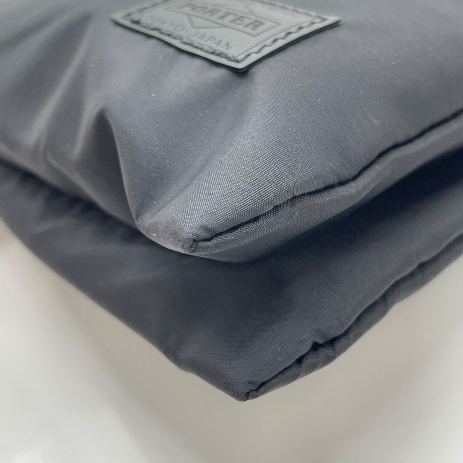 BN6134 PORTER GIRL ポーターガール Cape ケープ ショルダーバッグ サコッシュ L ブラック 二層 DECORATOM_COM_BR