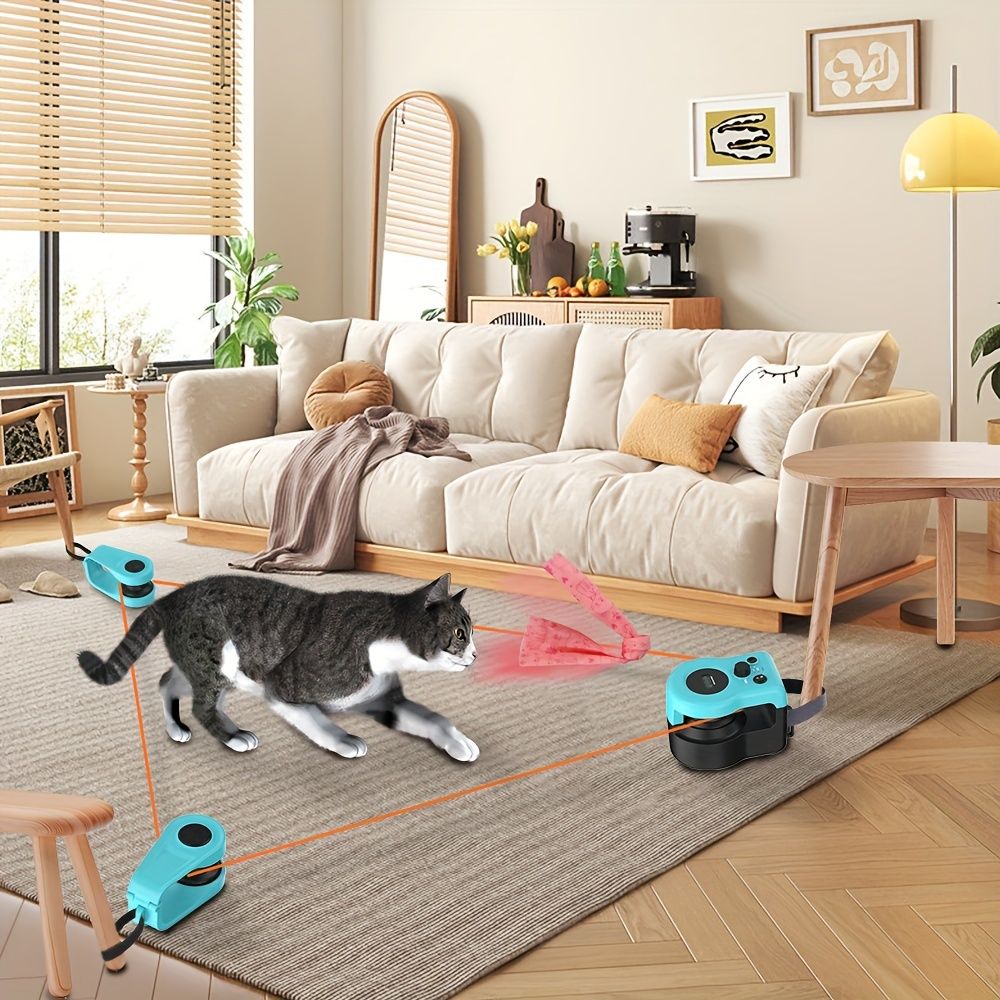 内蔵マウスコール付きインタラクティブ猫用おもちゃホイール -