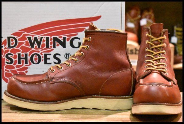 7E 犬タグ復刻 18年 レッドウィング 8875 アイリッシュセッター 赤茶 オロラセット モックトゥ ブーツ redwing HOPESMORE FE527