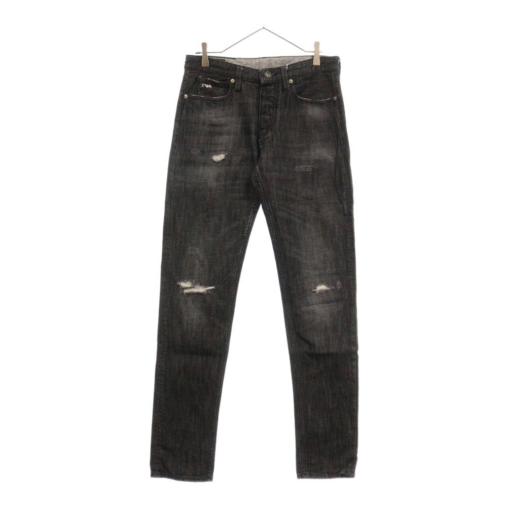 エンポリオアルマーニ ブラックパンツ スリムフィット EMPORIO ARMANI