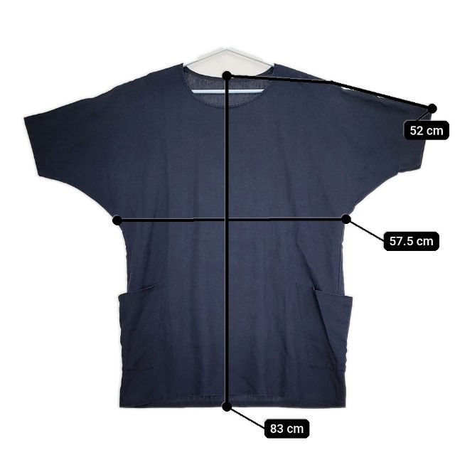 ヤンマ産業 YAMMA リネン プルオーバー チュニック 半袖 ブラウス 