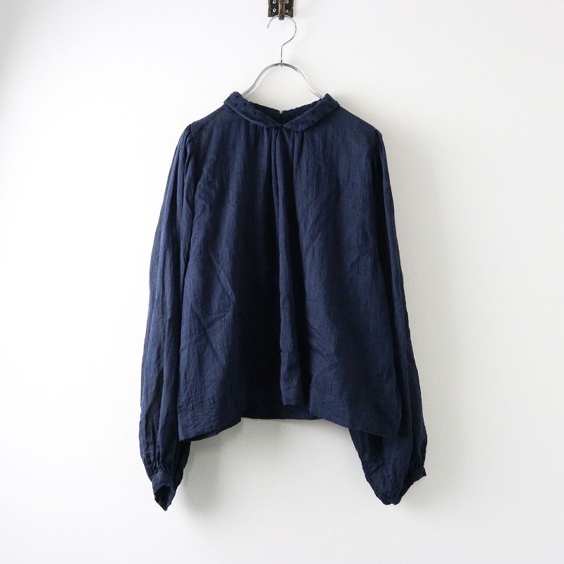 ブノン　トップス ブノン BUNON コットン シルク ドットカラー ブラウス F