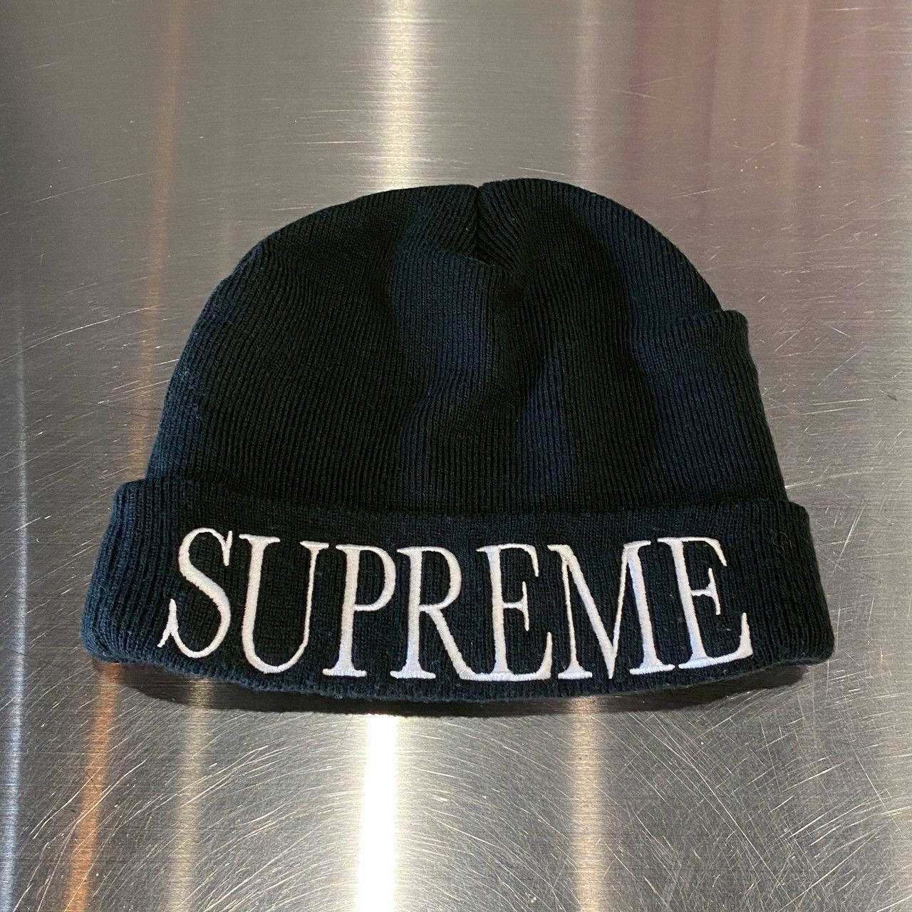Supreme』シュプリーム ロゴ刺繍ニット帽 Supreme SUPREME