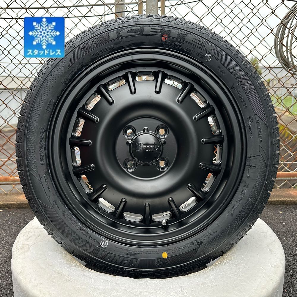 冬タイヤ スタッドレスタイヤ ホイールセット ハスラー ウェイク ハイゼットジャンボ 15インチ ケンダ KENDA KR36 165/60R15  4本セット 1台分 - メルカリ