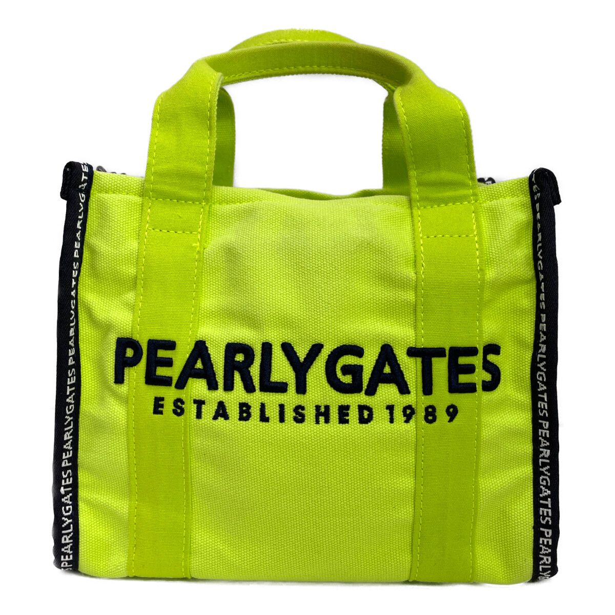 PEARLY GATES パーリーゲイツ　35周年カートバッグ　新品未使用 中古 パーリーゲイツ PEARLY GATES カートバッグ ライムグリーン