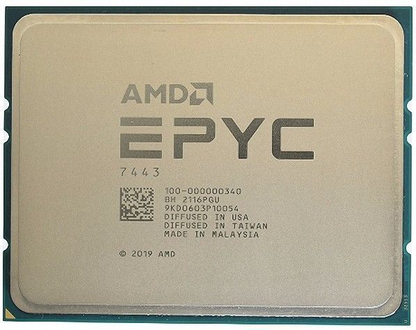 AMD EPYC 7443 24C 2.85GHz 4GHz 128MB Socket SP3 2P 200W New AMD