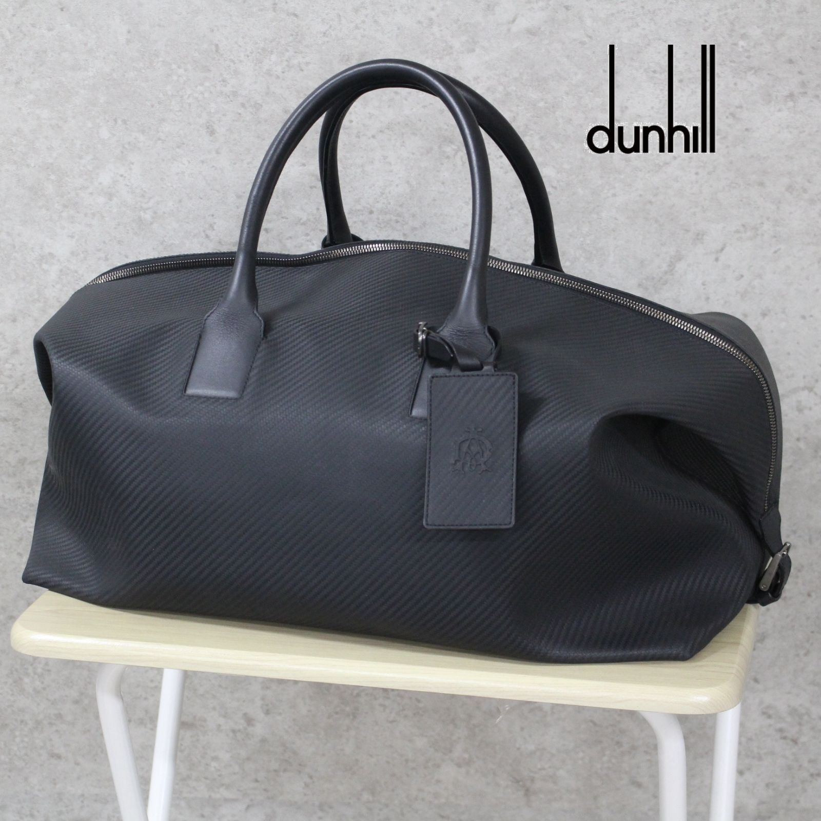 全国送料無料の通販 S108)dunhill/ダンヒル シャーシ ボストンバック カーボン バッグ