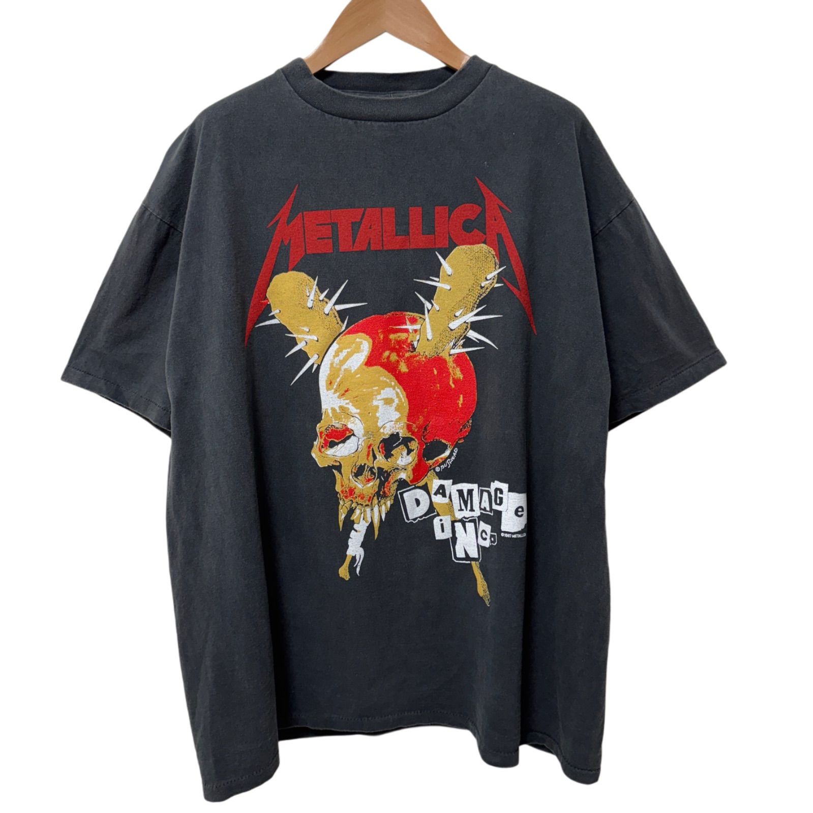 アメリカ製 メタリカ ヴィンテージTシャツ XLサイズ METALLICA - 80S 本物 ヴィンテージ メタリカ XLの通販 by