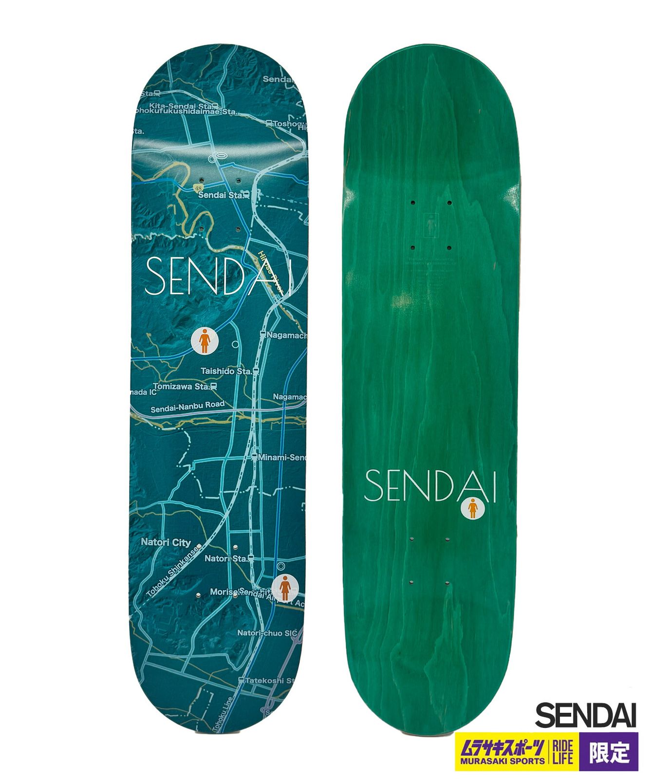 ムラスポ公式 GIRL ガール スケートボード デッキ 8.0 inch MR MAPS SERIES ムラサキスポーツ LLC-HASEGAWATOSO_COM