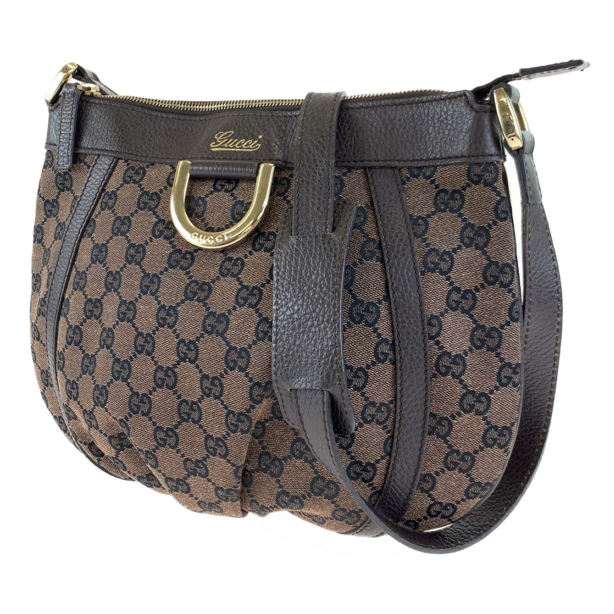 美品✨ GUCCI ボディバッグ 斜め掛け ショルダー GGキャンバス ブラウン Amazon | [グッチ] 斜め掛けショルダーバッグ GGキャンバス
