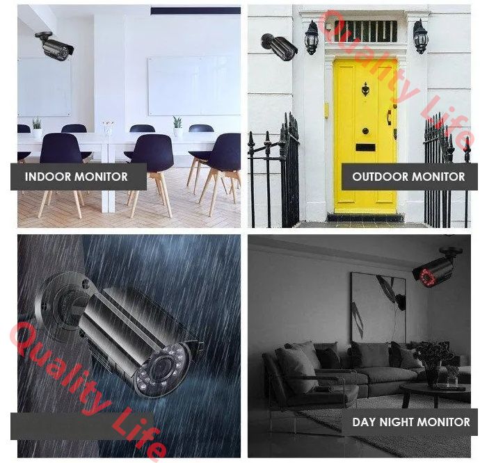 防犯カメラセット4台カメラ 500万画素