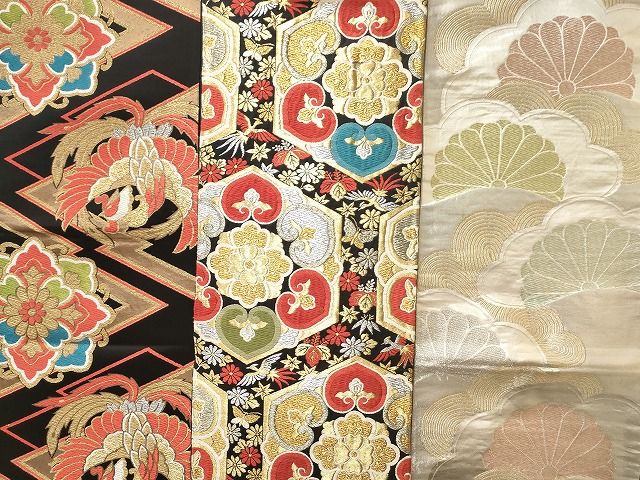 平和屋本店■袋帯 西陣 まとめて100点 鳳凰 鶴 蝶 更紗 花柄 七宝 宝相華 寿字 金銀糸 など 着用可能多数 未使用品有 全て正絹 se3412 平和屋本店□袋帯 西陣 まとめて100点 鳳凰 鶴 蝶 更紗 花柄 七宝 宝相
