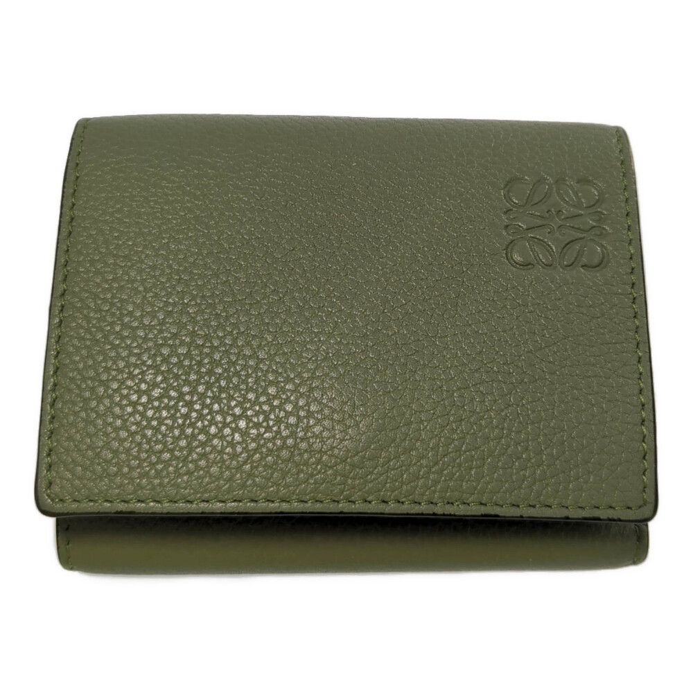 LOEWE ロエベ トライフォールド レザー ウォレット・アナグラム
