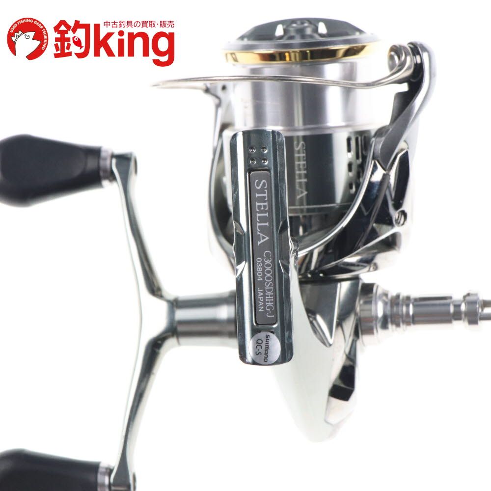 SHIMANO - 【超美品】シマノ18ステラ C3000SDH ・リールスタンド PEのオマケ付き シマノ 18 ステラ C3000SDHHG ドレスリールスタンド付 /V264M