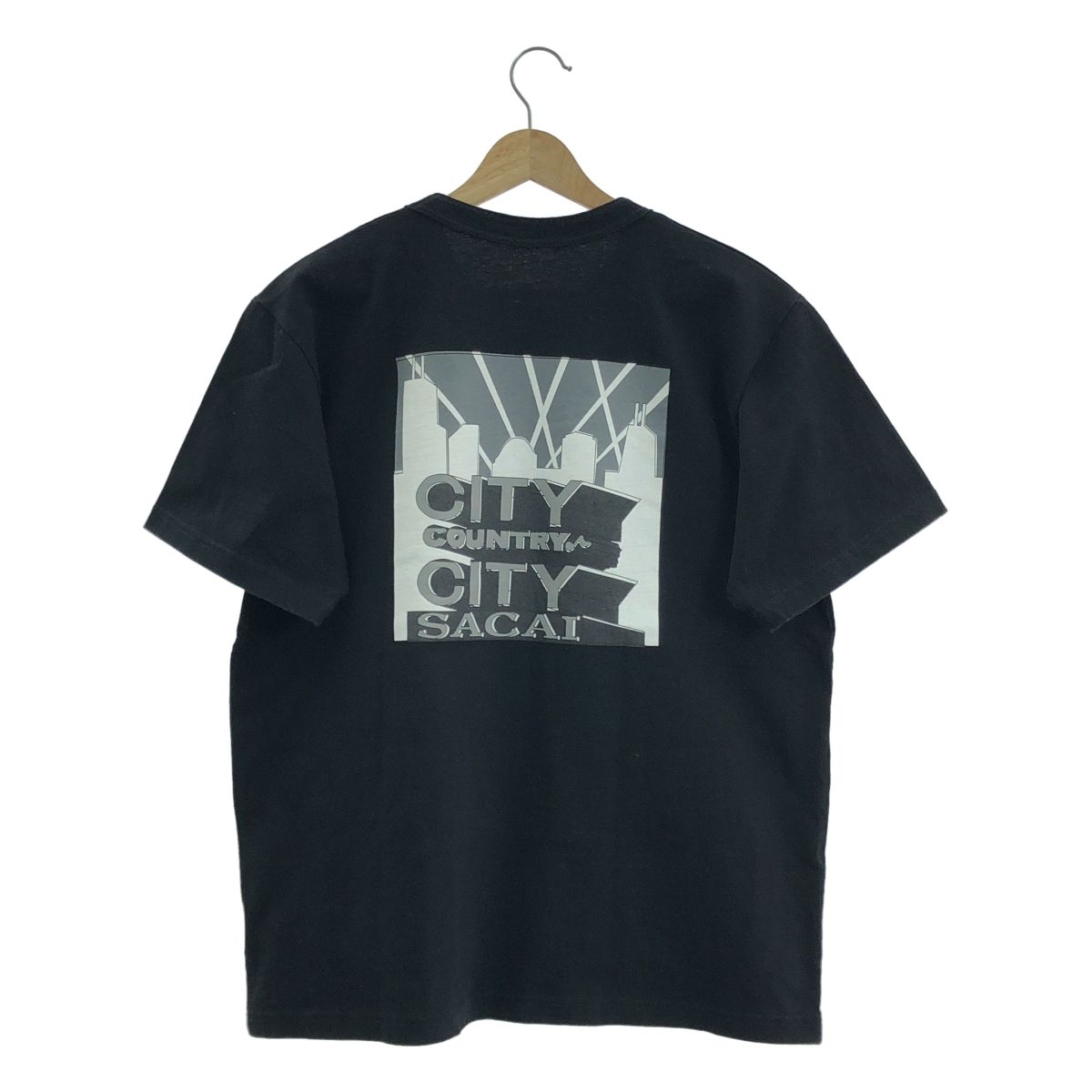 フリンジ付きネイビーTシャツ　sacai サカイ - sacai | Sacai Gonz Print T-Shirt | RESTIR リステア