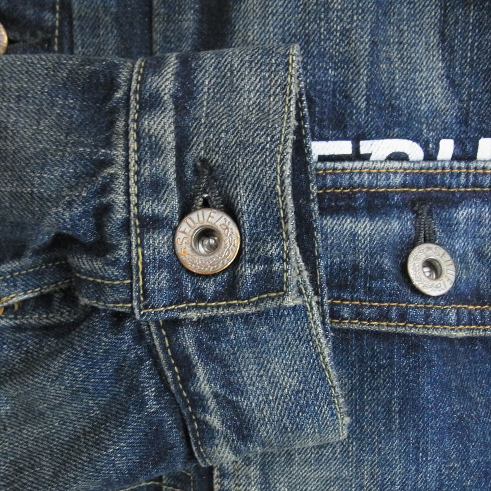 シークエル SEQUEL 22AW SQ-22AW-JK-09 1st DAMAGE DENIM JACKET 