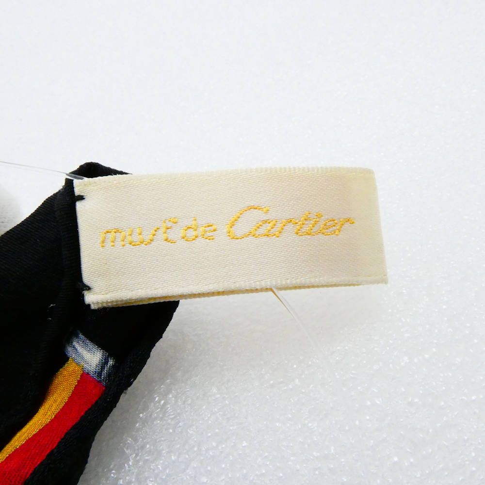 美品 Cartier カルティエ ストール シルク100% スカーフ