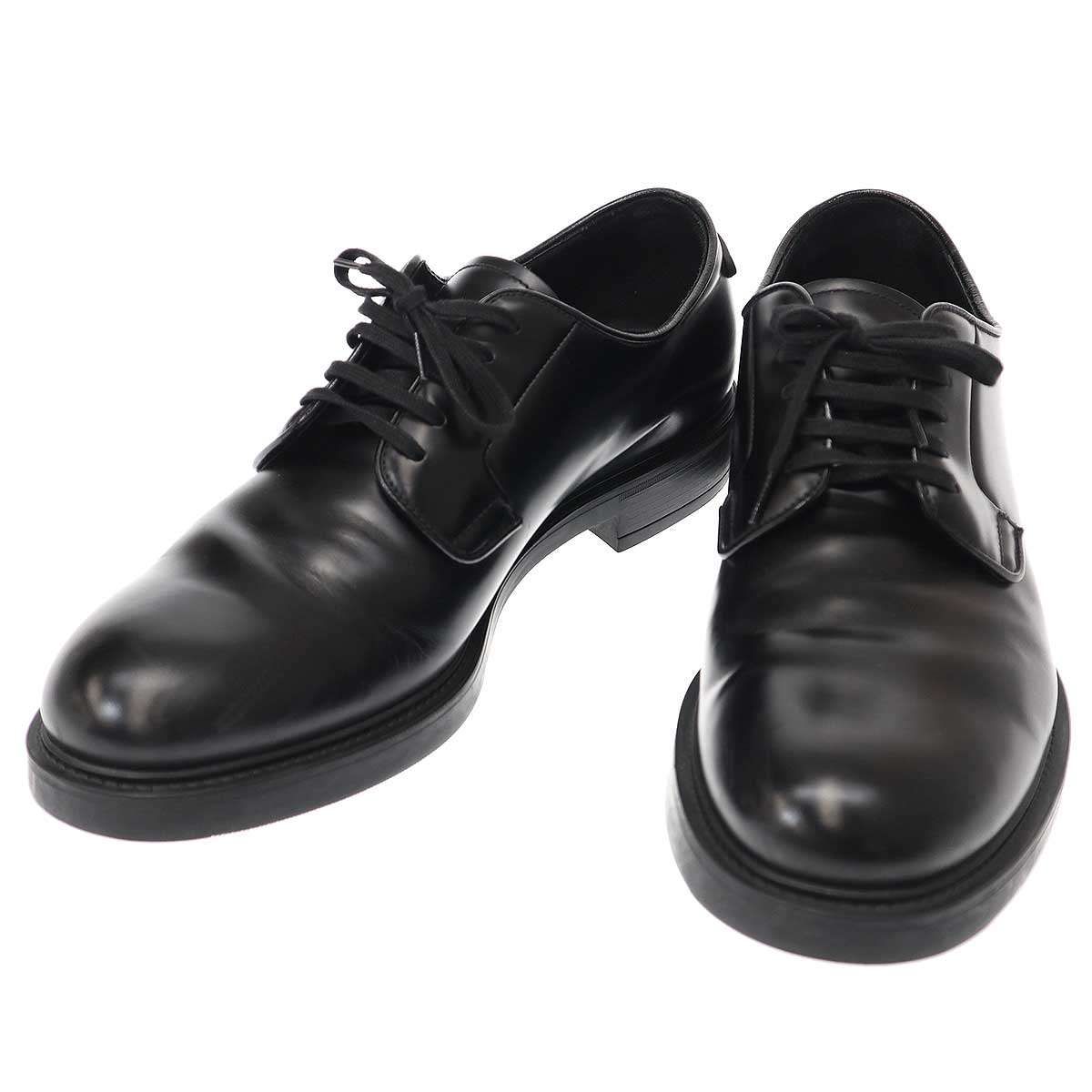 PRADA プラダ レースアップレザーシューズ 2EG394 ブラック 10