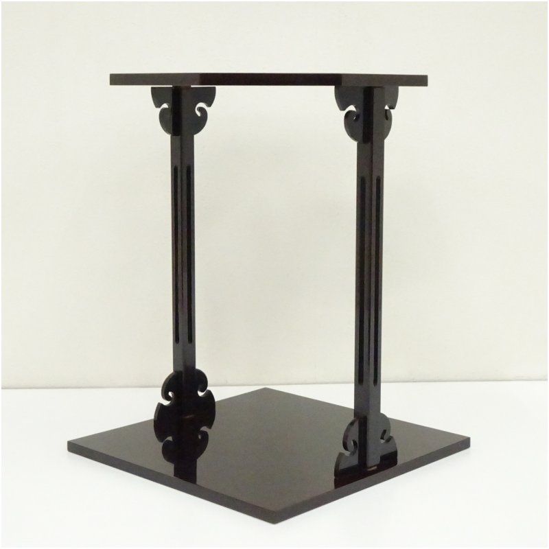 茶道具】川瀬表完造 木地溜塗 寿棚（共箱）組立式 【公式通販】