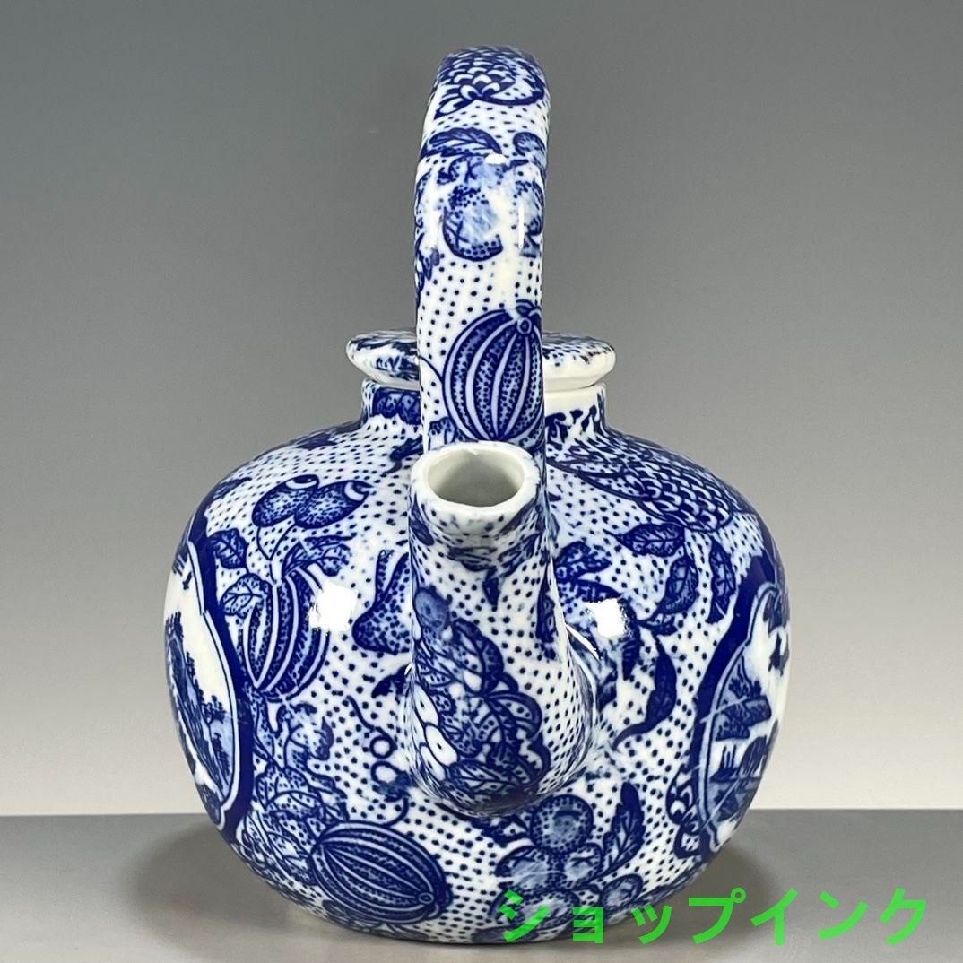 彩花鳥提梁壺 茶壺 茶道具 茶器 工芸品 美術品 置物 彩花鳥提梁壺 茶壺 茶道具 茶器 工芸品 美術品 置物