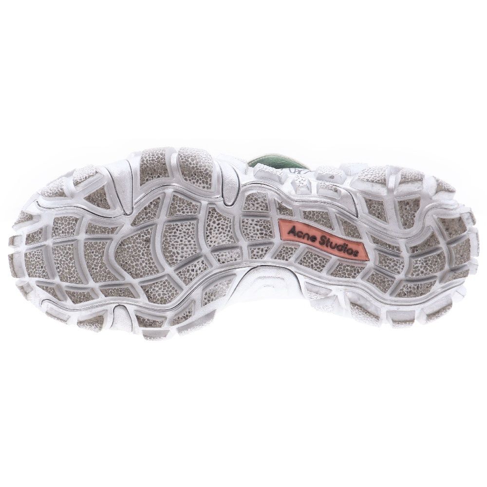 Acne Studios Bolzter football シルバー Bolzter Football Sneakers (BOLZTER-FOOTBALL-GREY-GREEN)