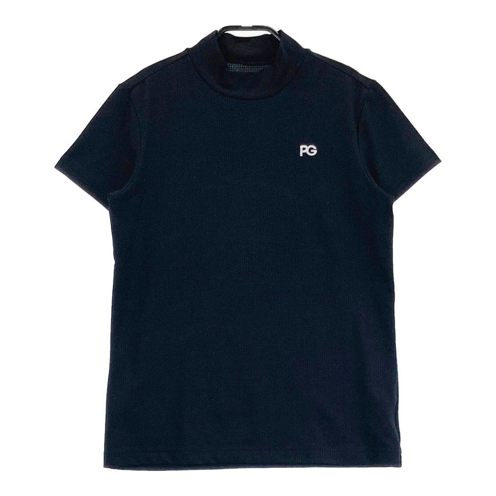 【PGG】サイズ1 PEARLY GATES ハイネック 半袖Tシャツ ブラック サイズ：1 PEARLY GATES パーリーゲイツ 2025年モデル