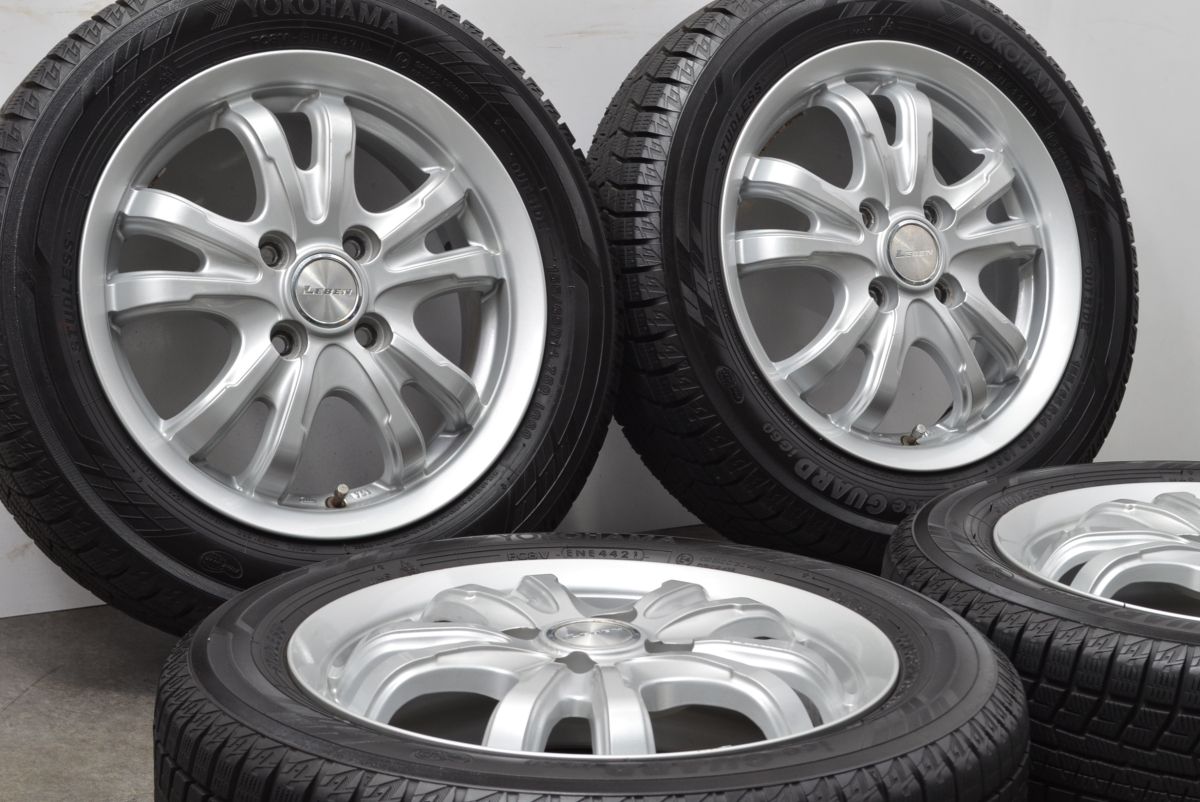 バリ溝LEBEN 14インチ 超バリ溝LEBEN 14in 4.5J +45 PCD100 ダンロップ