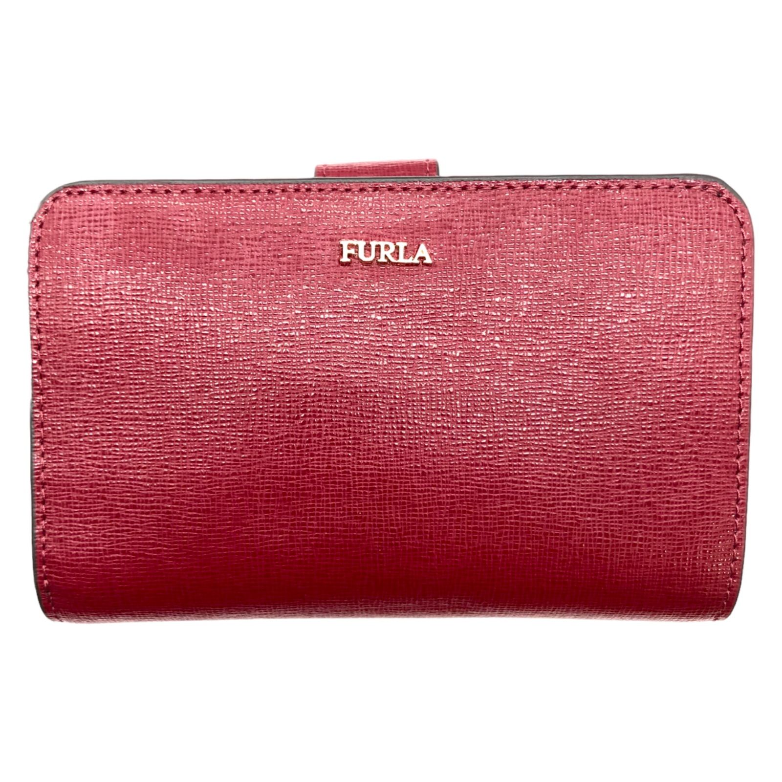 FURLAフルラ　二つ折り財布  BABYLON バビロンM ピンク　オレンジ FURLA（フルラ） 【並行輸入品】フルラ バビロン 二つ折り財布 M ZIP