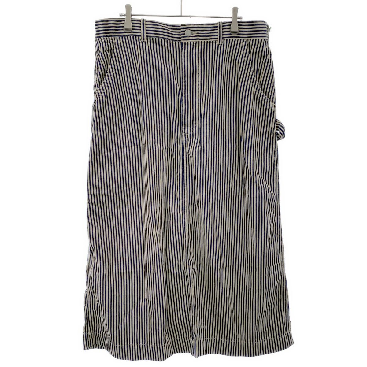 45R フォーティファイブアール モンプデニムのペインタースカート ヒッコリー加工 50340012 アイボリー 3