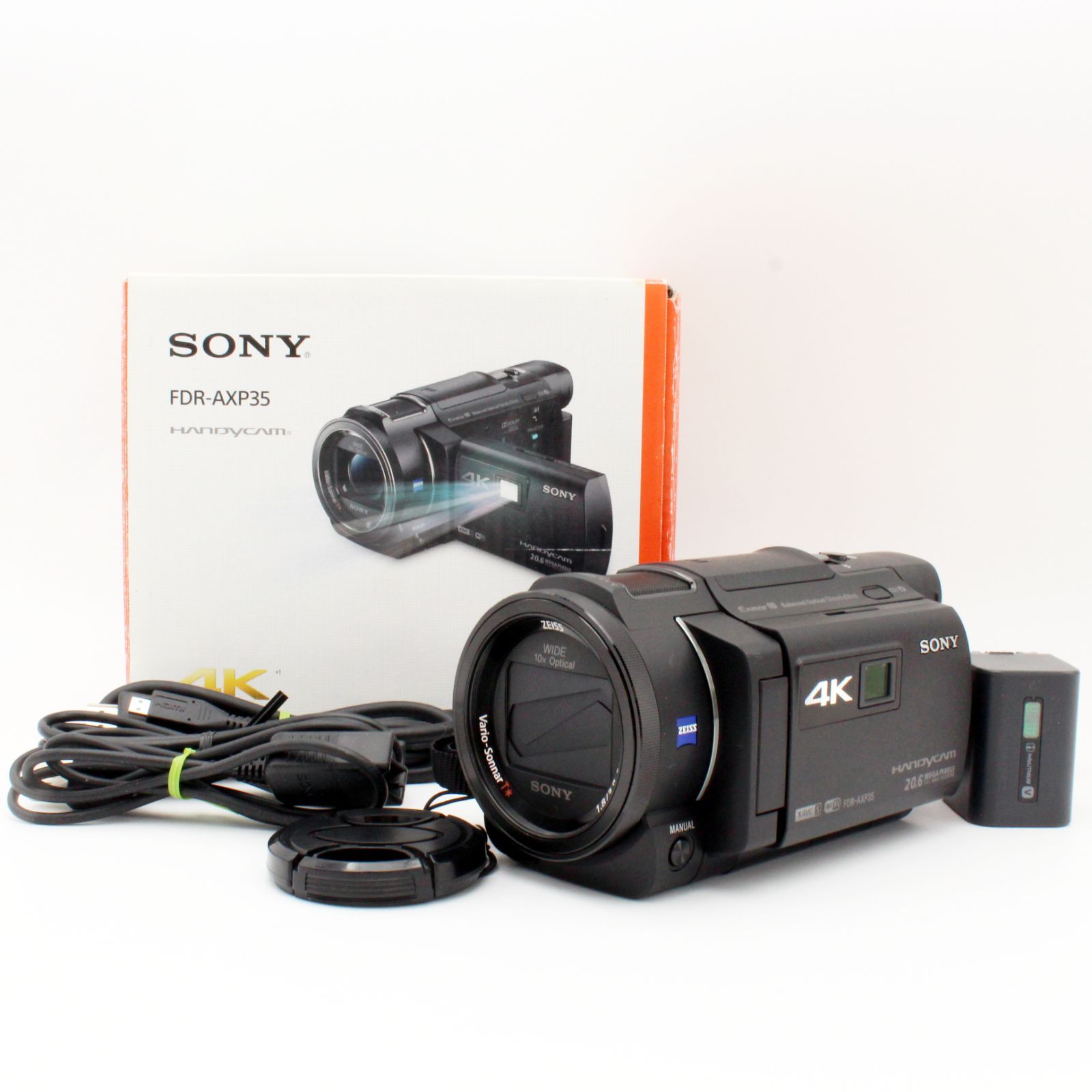 上品 SONY Handycam FDR-AXP35 ブラック 6005