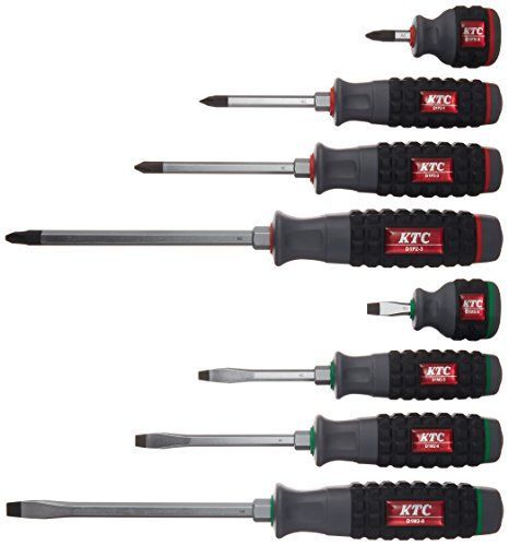 TPMD_単品 京都機械工具(KTC) 樹脂柄ドライバセット貫通タイプ[8本組]