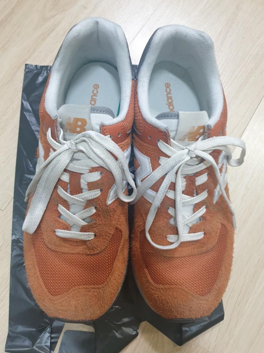 【雷市場（ポンジャン）商品韓国直送】New Balance(ニューバランス) 574 ヘリテージ オレンジ 280