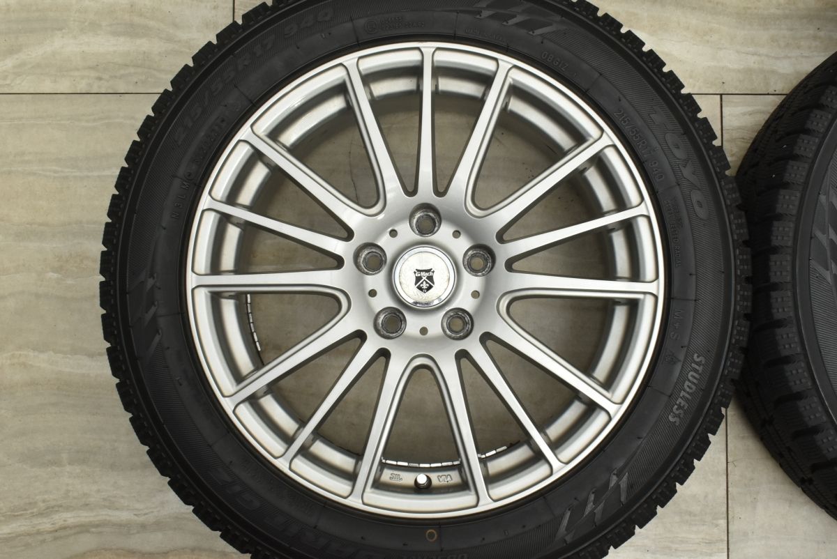 最高品質を待つ！ バリ溝 G-Mach 17in 7J 38 PCD114.3 トーヨー オブザーブ ガリット GIZ 215 55R17 エスティマ オデッセイ ヴェゼル CX-3 可 【最安値に挑戦】