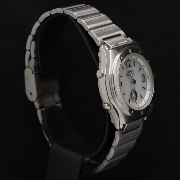 カシオ CASIO ウェーブセプター 5133 LWA-M141 電波ソーラー 白文字盤 