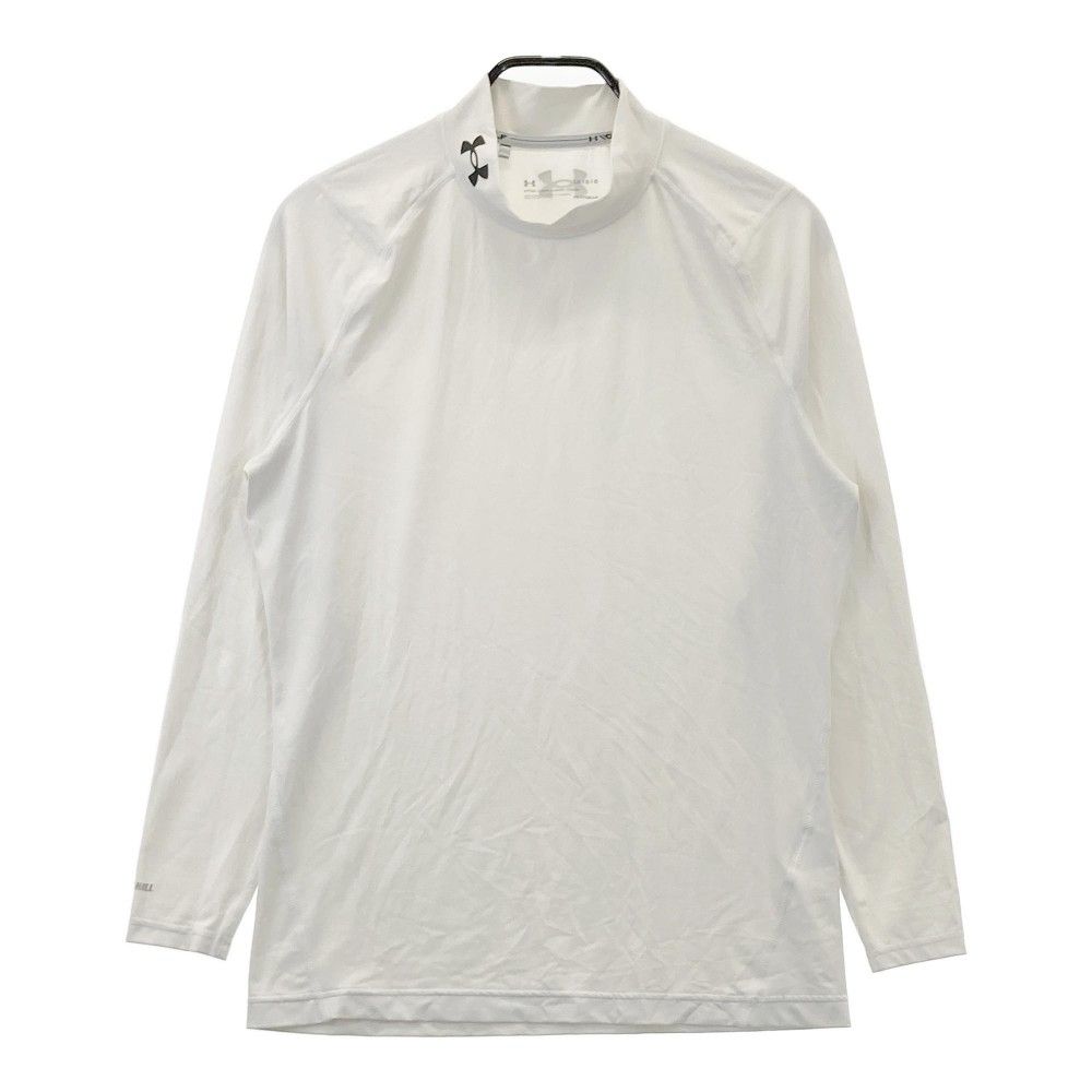 サイズ：L UNDER ARMOUR アンダーアーマー  ハイネック 長袖Tシャツ  ホワイト系 [240101283606]# ゴルフウェア メンズ ストスト