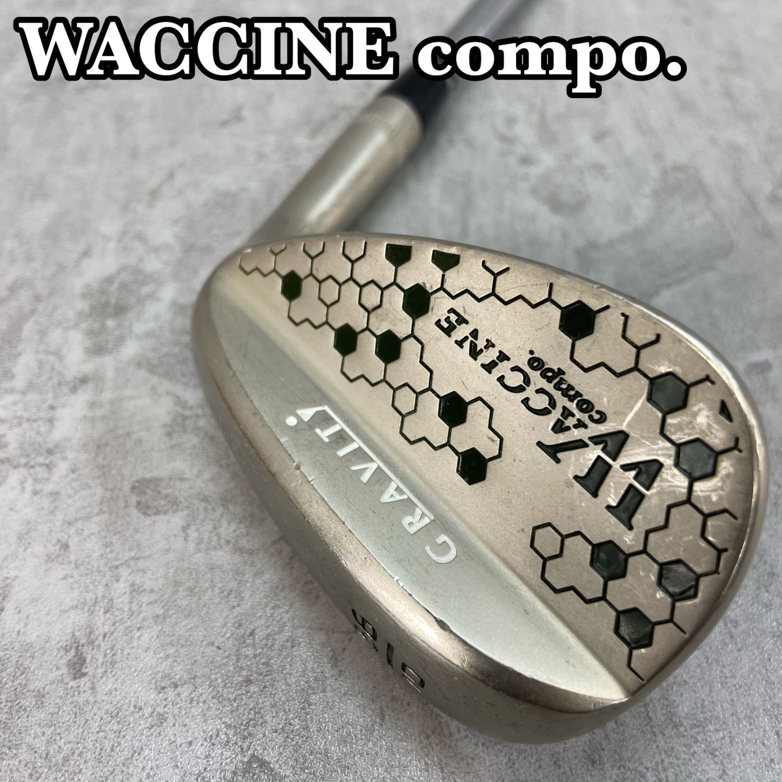WACCINE compo. ワクチンコンポ GRAVITY グラビティー メンズゴルフSW スチール S200 右利き用 WEDGE ウェッジ サンド