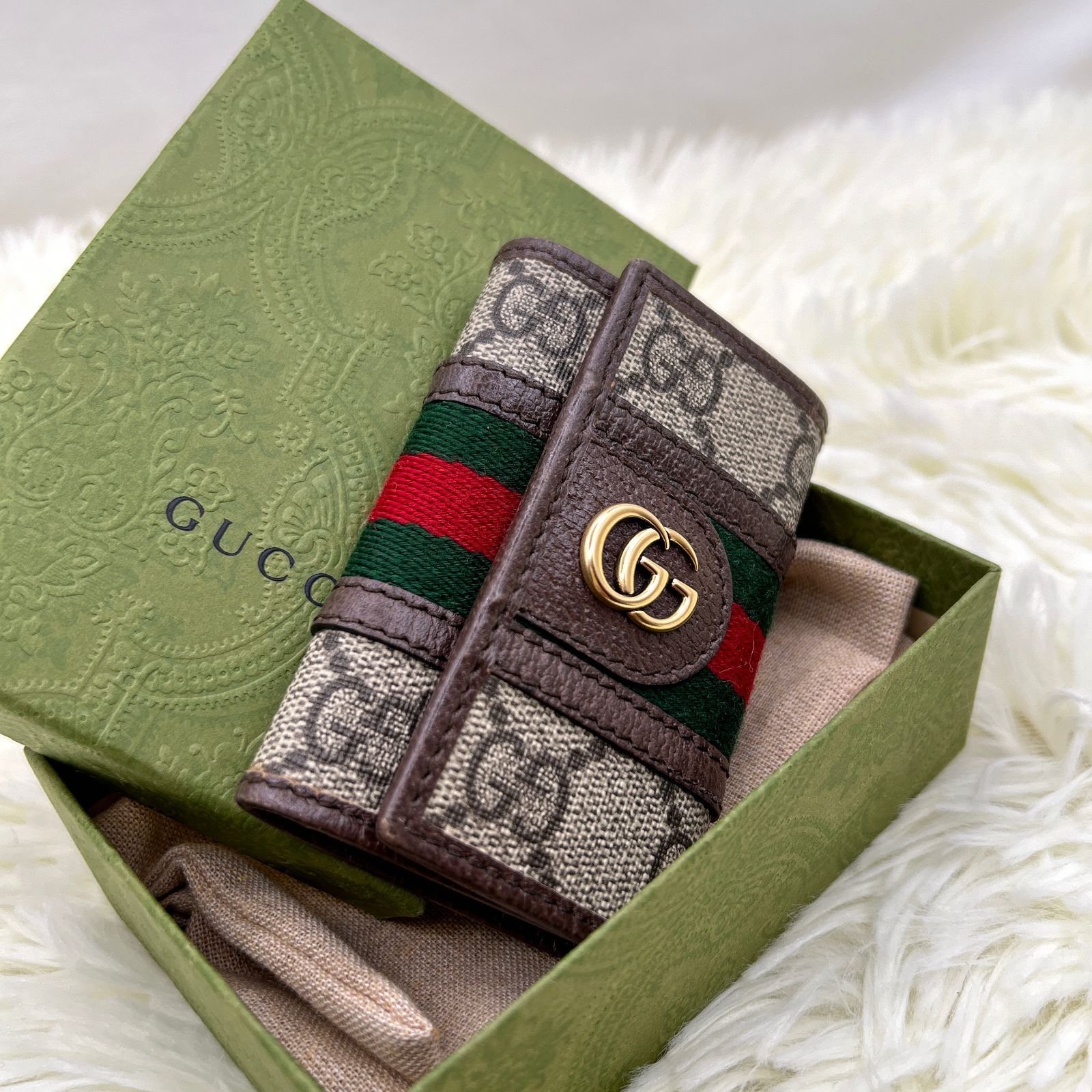 大人気シェリーラインGUCCI オフィディア GGキーケース GGスプリーム 