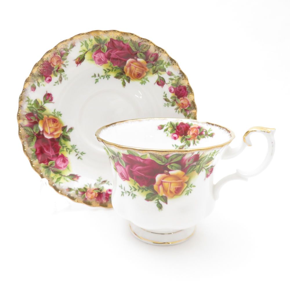 ROYAL ALBERT ロイヤルアルバート オールドカントリーローズ カップ＆ソーサー 4客 セット ティー コーヒー 薔薇 SM2712B4 