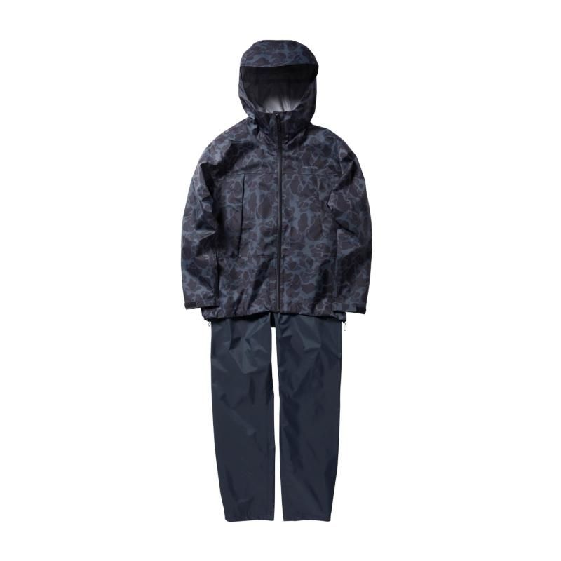 シマノ 3レイヤー レインスーツ RA-047X ブラックダックカモ M