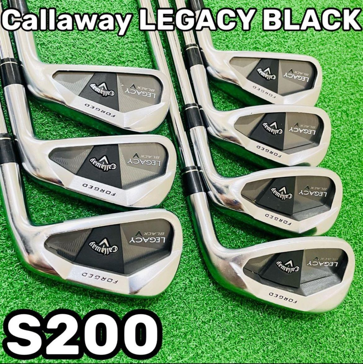 8808 Callaway LEGACY BLACK アイアン7本 S200 8808 Callaway LEGACY BLACK アイアン7本 GS95 S200 4.5.6.7.8.9.P